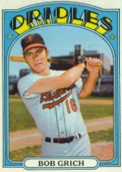 1972 Topps Baseball Cards      338     Bob Grich